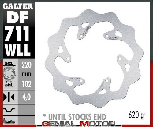 Galfer rear brake - brake, wave