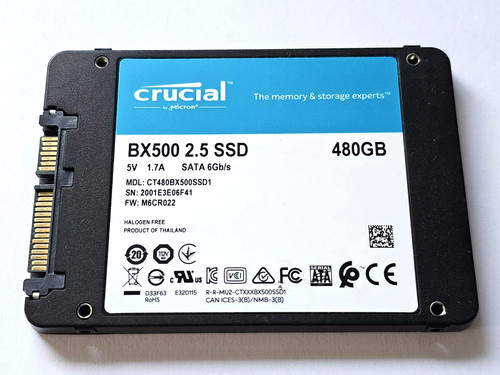 Crucial bx500 480gb ssd - crucial, 2.5"