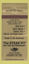 Matchbook Cover - Steak Pit