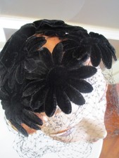 VINTAGE FLORAL 1950s HAT