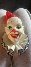 Chalkware Clown No.5 Wall Plaque Vintage