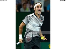 Roger Federer AO 2017 Henley Top XL