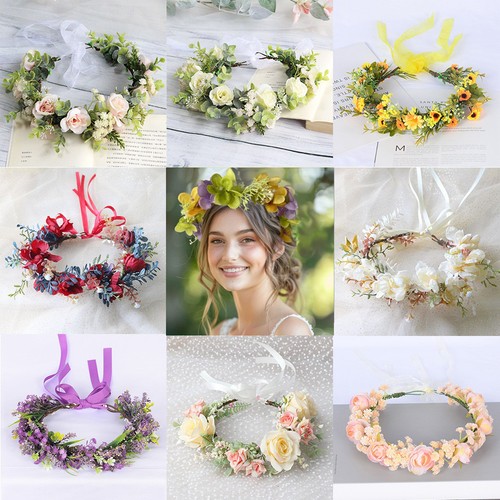 Flower headband head garland - headband,