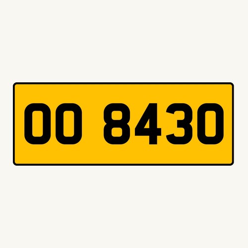 Private number plate - number, dateless