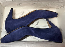 Hobbs Vero Cucio Holborn Court Fine Suede Shoes in Twilight 36.5 Good Condition