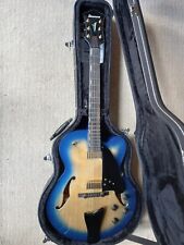 STUNNING IBANEZ AFC_155 JET BLUE BURST SEMI ACOUSTIC JAZZ ELECTRIC GUITAR