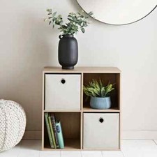Cube baskets wooden - 4, cube,