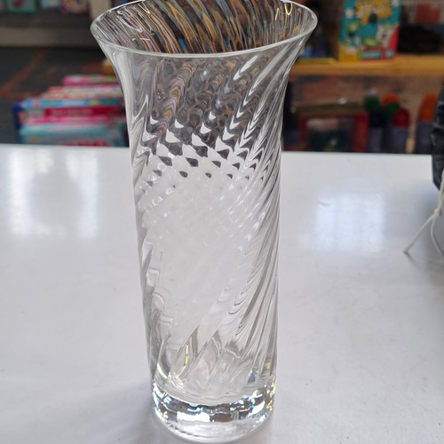 Clear glass twisted - glass, swirl