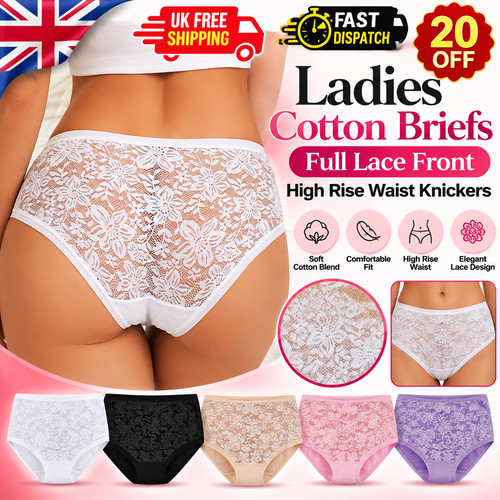 Ladies cotton briefs full - cotton,