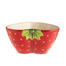 Typhoon 12cm Strawberry Bowl Ceramic World Foods Salad Desserts Snacks Novelty