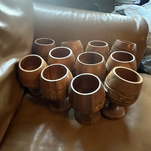 Wooden goblets tiki bar - wooden,