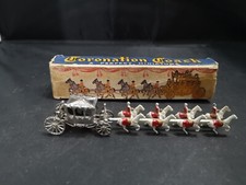W45-MATCHBOX LESNEY MINIATURE CORONATION COACH AND HORSES WITH ORIGINAL BOX