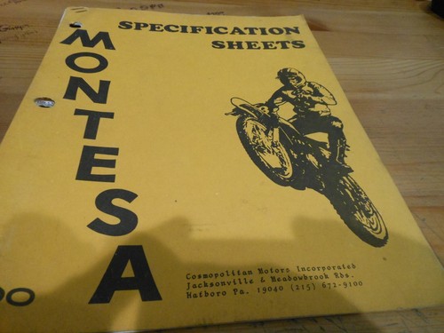 Montesa specification sheets - montesa,