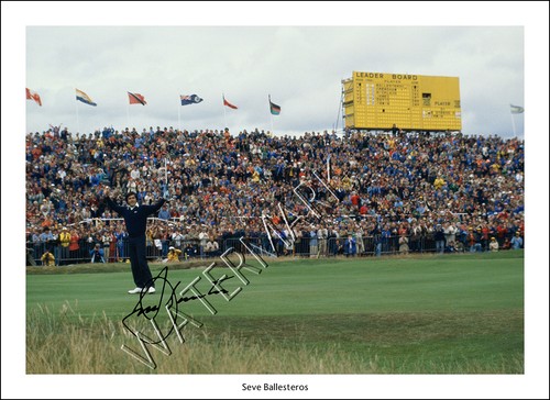 Seve ballesteros signed print - seve,