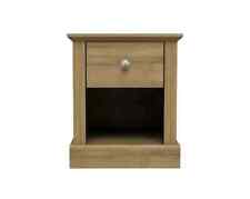 Devon Oak 1 Drawer Lamp Side End Table Bedside Cabinet