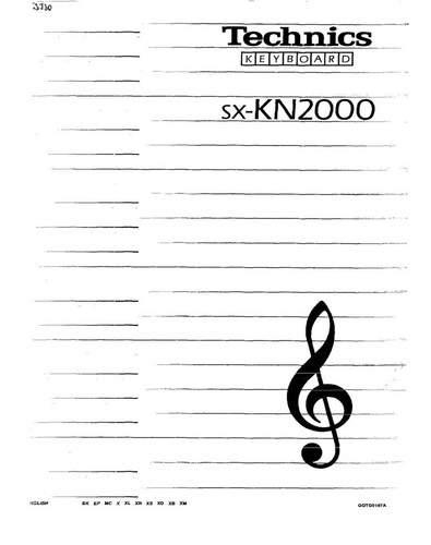Technics kn2000 keyboard - technics, sx-kn2000