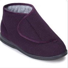 Size 8 Wide Cosyfeet Plum