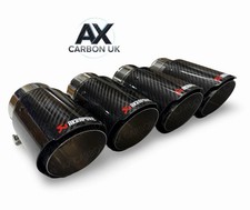 4 x REAL CARBON FIBRE SILVER