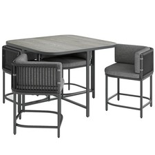 Outsunny 4 Seater Rattan Cube