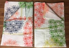 2 Pillowcases Handmade W/ Orla Kiely Large Dandelions Multi Cotton Fabric New