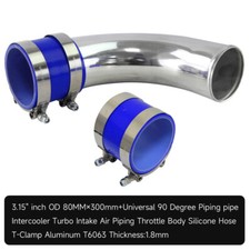 90 degree 80mm 3.15" Aluminum