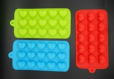 1 X  Chocolate Mould Cake Hearts Decorating Mold Birthday Topper Fondant Random