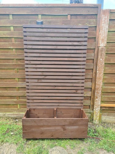 Wooden garden planters - garden,