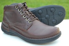 Clarks BNIB Mens Active Air Walking Boots NATURE LITE Mahogany Leather UK 8.5