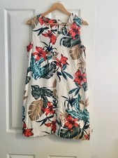 Summer Linen Blend Shift Dress