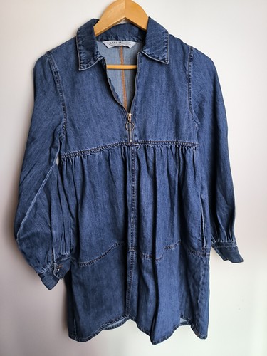 Primark denim dress blue zip - dress,