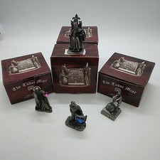 4 x Tudor Mint Myth & Magic Pewter Figures Arthur, Merlin, Lancelot +1 - Boxed