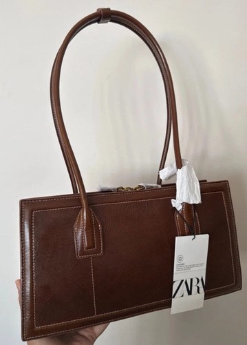 Zara women leather brown - zara, women’s