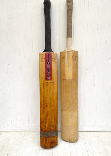 Vintage cricket bats gray - vintage,