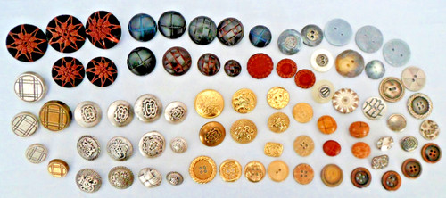 Buttons bundle lot x75 some - lot, (x75,