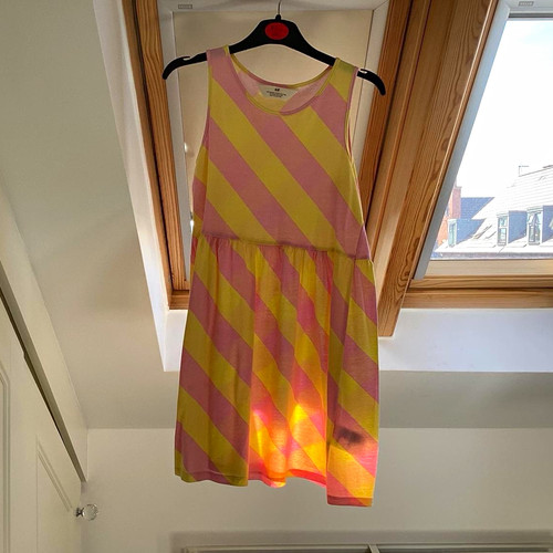 Girls pink yellow striped - girls,