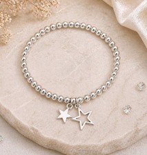 Silver Star Charm Bracelet