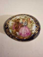 Limoges cobalt blue porcelain