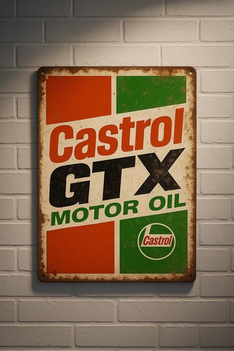 Castrol gtx motor oil metal - motor,