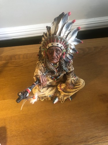 Native american statue - native,