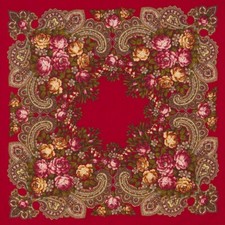 35" Red Stranger Wool Pavlovo