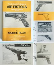 Vintage The Collectors Guide To Air Pistols 2nd Edition Dennis Hiller 1982 Guns