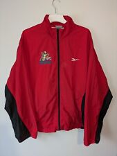 Vintage Reebok Windbreaker Shell Jacket Mens 2XL Embroidered Graphic Hawaii Red