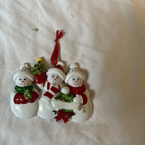 Personalised hanging snowman - personalised,