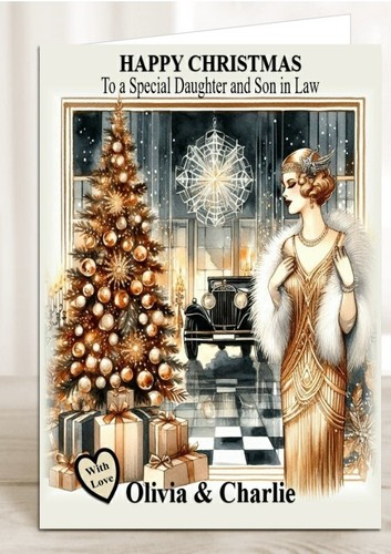 Personalised christmas card - personalised,