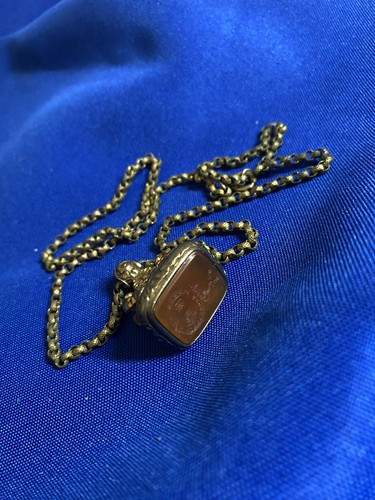 Antique pinchbeck chain - pinchbeck, &