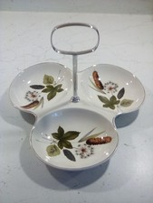 midwinter stylecraft riverside triple preserve  +  3 tea cups and  saucers