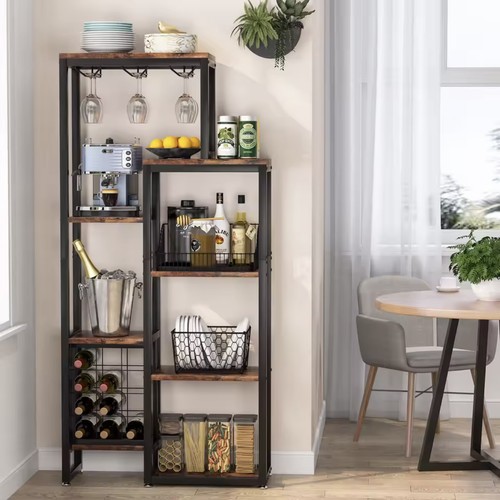 Industrial bar unit 175cm wine - industrial,