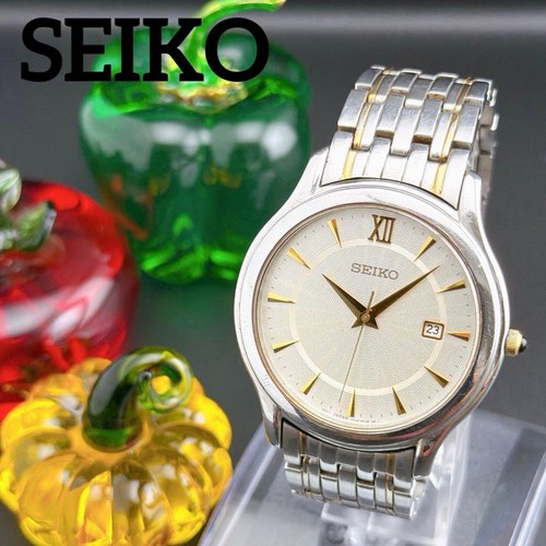 Seiko old silver date - old, quartz