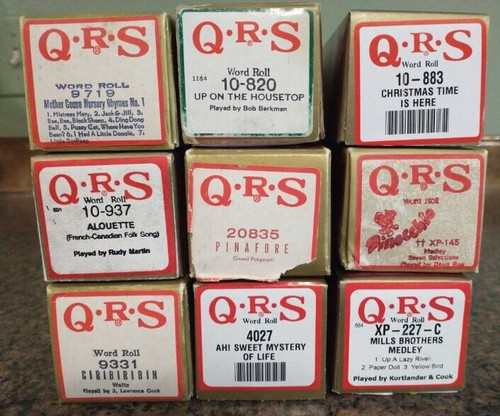 Qrs player piano rolls - player,