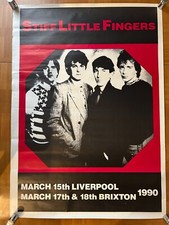 STIFF LITTLE FINGERS / 1990 LIVERPOOL Original Gig Poster 25x35in 640x900mm